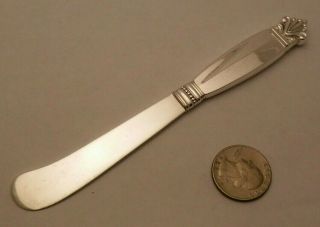 Georg Jensen Denmark Acanthus Solid Sterling Silver Butter Knife Spreader