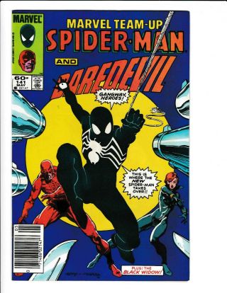 Marvel Team - Up 141 Spider - Man And Daredevil First Black Suit Costume Venom Key