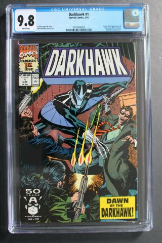 Darkhawk 1 Origin Chris Powell 1991 Warriors Avengers Defenders Cgc Nmmt 9.  8