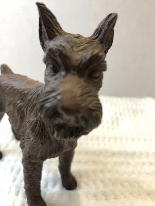 Vintage Dog Figurine Airdale? Terrier? Red Mill?