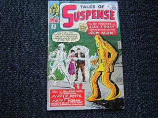 Tales Of Suspense 45 - 1963,  1st App.  Pepper Potts & Happy Hogan