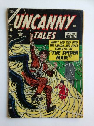 Uncanny Tales 26,  Vg,  Unrestored,  See Shipp.  Costs For Mult.  Wins In Descr.