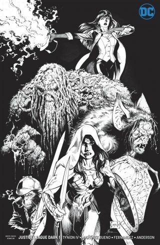 Justice League Dark 1 1:50 Capullo Inks Only Variant Dc Comics Near