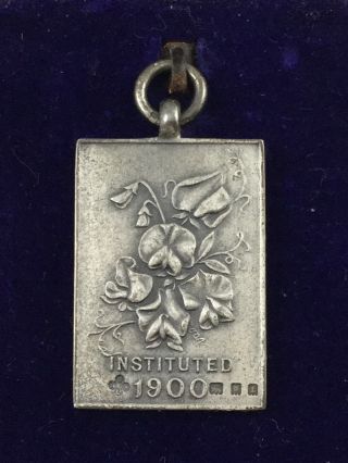 Hallmarked Silver National Sweet Pea Society Medal W Box Horticulture Award 1935 2