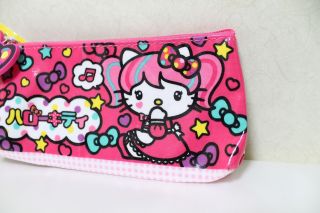 NWT 2014 Sanrio Hello Kitty Japanimation Comic Pink Twin Tail Pen Pouch Case 2