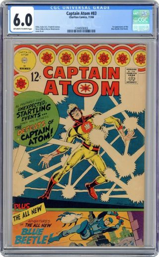 Captain Atom (charlton) 83 1966 Cgc 6.  0 1244926003