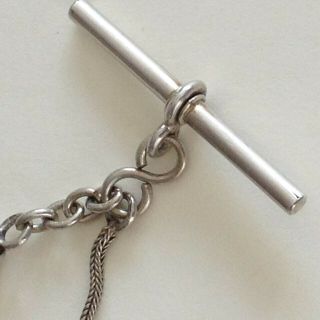 Silver Fob Chain for pocket watch,  Vintage,  20 grams 3