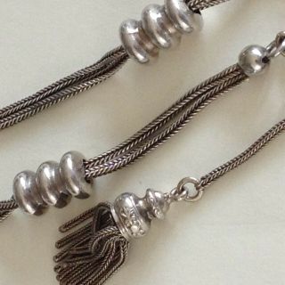 Silver Fob Chain for pocket watch,  Vintage,  20 grams 8