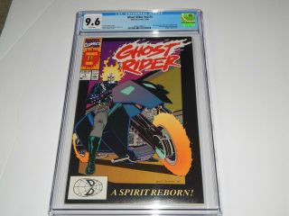 Ghost Rider 1 Cgc 9.  6 Nm,  White Pages 1st Danny Ketch Mark Marvel 1990