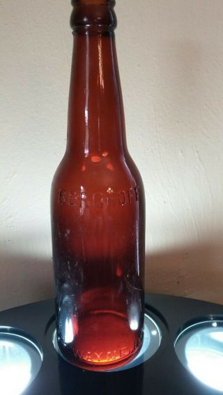 Vintage Berghoff Beer Bottle Amber Beer Bottle Fort Wayne,  Ind In Indiana