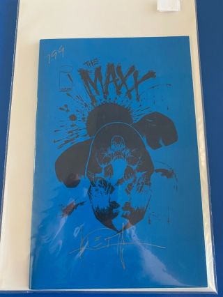 Rare The Maxx 1 Blue Ashcan (799/4000) Signed By Sam Kieth