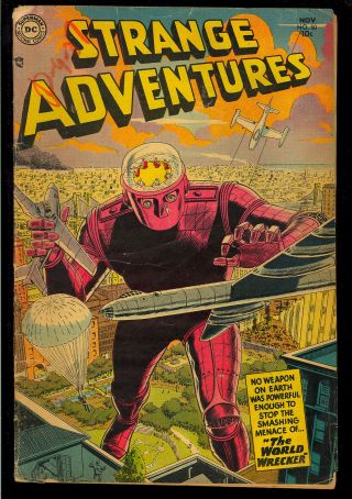 Strange Adventures 50 Classic Robot Cover Pre - Code Dc Comic 1954 Vg -