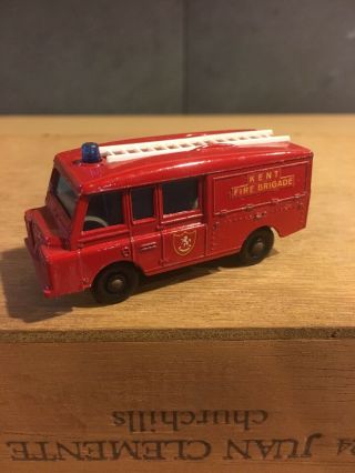 Lesney Matchbox No.  57 Land Rover Fire Truck