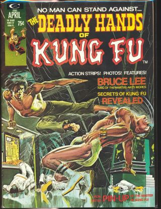 Deadly Hands Of Kung Fu 1 (1974) Neal Adams Cover Origin Sons Of The Tiger Vf