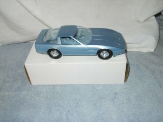 1985 Chevrolet Corvette Model Car Blue 1/25 Scale Dealer Promo Amt Mib