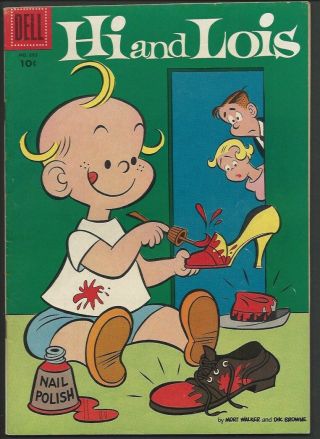 1956 Dell Four Color 4c 683 Hi And Lois Vf