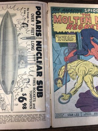 The Spider - Man 35 Marvel 1966 Silver Age 2nd appearance of Molten Man 3