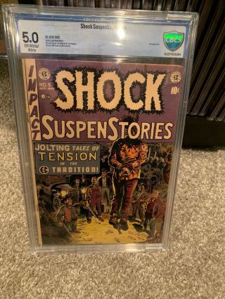 Ec Comics Shock Suspenstories 5 1952 Cbcs 5.  0 Pre - Code Horror Classic Cover Cgc