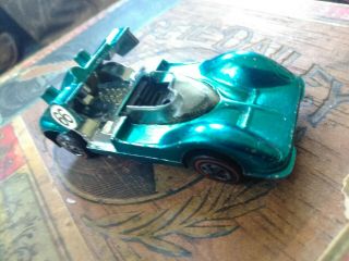 Hot Wheels Redlined Chaparral,  1968,  Green With Black Interior.