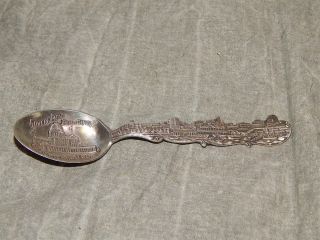 Antique Chicago Waterfront Sterling Silver Spoon Masonic Temple