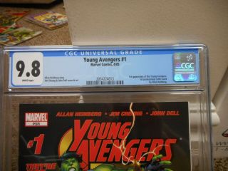 Young Avengers 1 cgc 9.  8 Marvel 2005 1st appearance of Kate Bishop NM WHITE 3