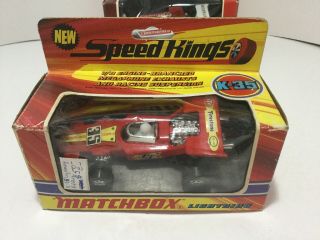 Matchbox Speed Kings K35 Lightning Formula 1 Indy Racing Car Boxed Mib