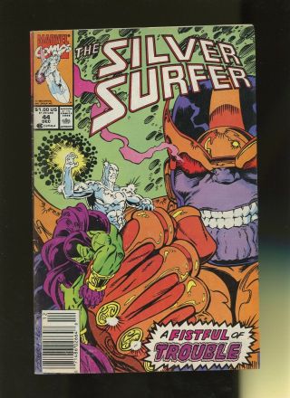 Sliver Surfer 44 Vg 3.  5 1 Book Marvel Fantastic Vol.  1 1st Infinity Gauntlet