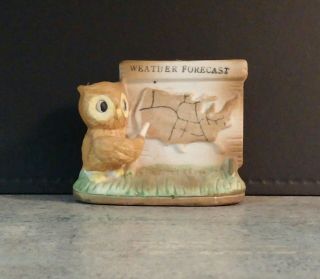 Owl Weather Forecast Figurine