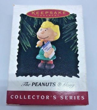 1996 Hallmark Keepsake The Peanuts Gang Collector Series 4 Sally " Dear Santa "