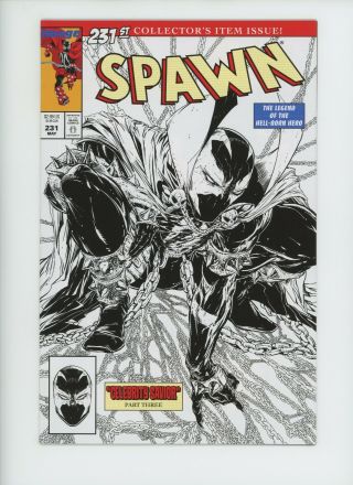 Spawn 231 Sketch B&w Image Comic Book Homage Cover Todd Mcfarlane