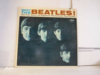 " Meet The Beatles " Capitol T - 2047 Riaa 3 Mono 1st Press 1964 Brown Print M