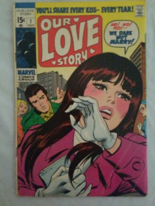 Our Love Story 1 Marvel (10/69) Romance Comic.  Romita Buscema Spider - Man Gd 2