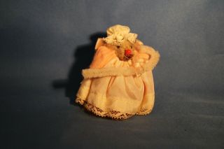 Vintage Real Fur Mouse The Little Mouse House " Little Bo Peep "
