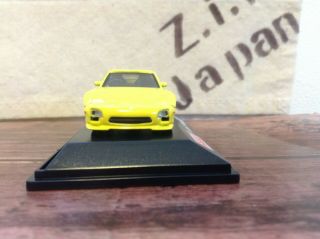 Mazda RX - 7 TYPE R FD3S RedSuns 13B Yellow Real - X 1:72 Diecast Car Initial D ZJP 2