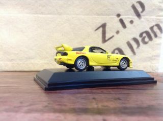 Mazda RX - 7 TYPE R FD3S RedSuns 13B Yellow Real - X 1:72 Diecast Car Initial D ZJP 5