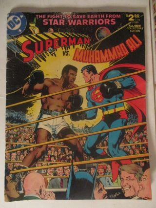 Superman Vs Muhammad Ali 1978 1st Print,  Oversized/treasury Adams Art C - 56 Fair
