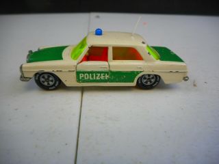 Vintage Siku Mercedes 250 Police Car V309 West Germany