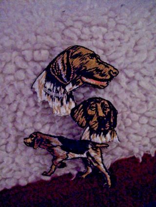 German Shorthaired Pointer Embroidered Dog Animal Iron On Patch