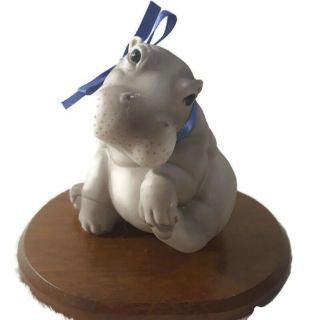 1990 Artaffects Baby Hippopotamus Ceramic Figurine