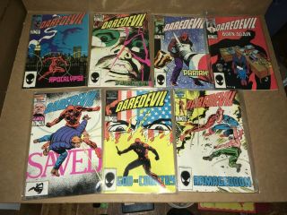 Marvel Daredevil No.  231,  232,  233,  230,  229,  228 & 227 Comics