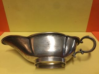 ANTIQUE 1920s.  WEBSTER STERLING SILVER SET OF GRAVY BOAT & UNDERPLATE OVAL TRAY. 3