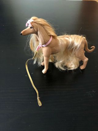 Afghan Hound Collectible Figure Toy Tan Golden Brown Dog Barbie
