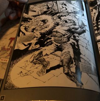 MIKE PLOOG Pen And Ink Art THICKER THAN BLOOD HUGE WEREWOLF IMAGE 3