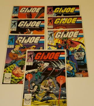 G.  I.  Joe: A Real American Hero 73,  74,  75,  76,  77,  78,  79 (marvel 1988) Very Fine