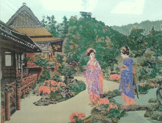 Chinese Silk Pictures Including Summer Palace And Others