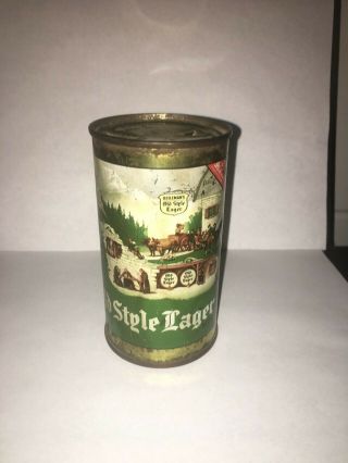 And Rare Old Style Flat Top Beer Can