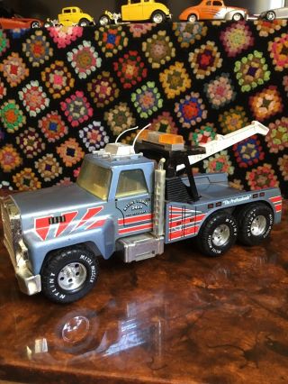 Vintage 1980S Nylint Semi Tow Truck American Made Project Or Parts 2