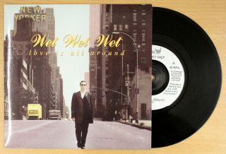 Wet Wet Wet Love Is All Around 1994 7 " 1st Uk Pressing Single Vinyl Nm