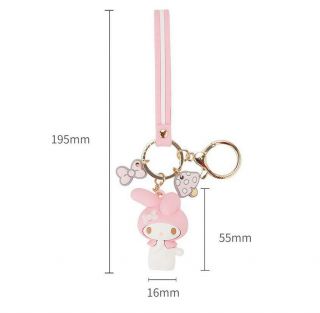 Cute 3D My Melody Bow Keychain Key Chain Car Bag Keyring Lovely Gift For Girls 2