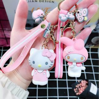 Cute 3D My Melody Bow Keychain Key Chain Car Bag Keyring Lovely Gift For Girls 3